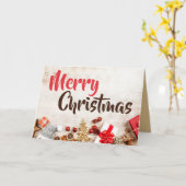 装飾オーナメント、クリスマスグリーティング カード (黄色い花)