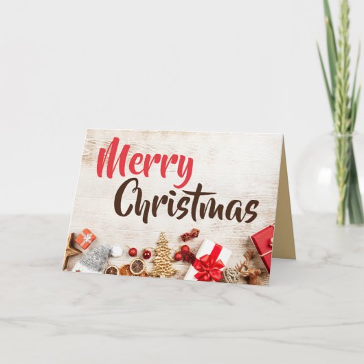 装飾オーナメント、クリスマスグリーティング カード (正面)