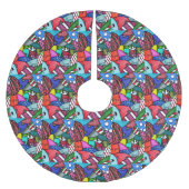 装飾オーナメント ブラッシュドポリエステルツリースカート (正面)