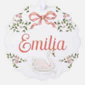 装飾オーナメント-プリンセススワン オーナメントカード (正面)