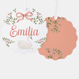 装飾オーナメント-プリンセススワン オーナメントカード