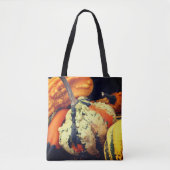 装飾カラフルグルズクローズアップ秋 トートバッグ (正面)