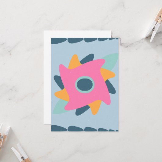 装飾カラフルタイル カード (正面/裏面インサイチュ)