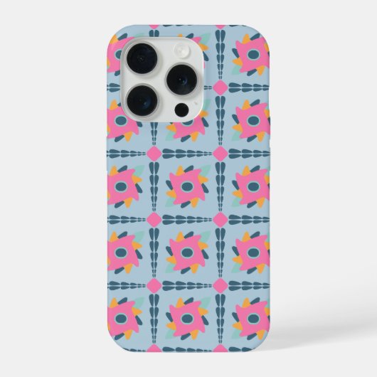 装飾カラフルタイル iPhoneケース (裏面)