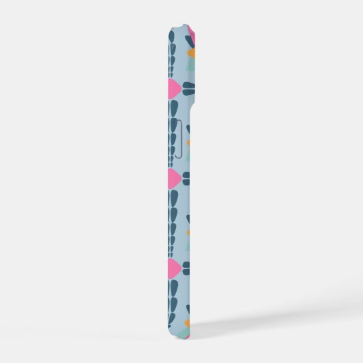 装飾カラフルタイル iPhone 15ケース (右側面)