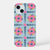 装飾カラフルタイル iPhone 15ケース (裏面)