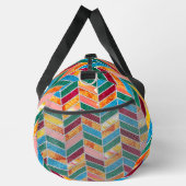 装飾カラフル市松模様に模様 ダッフルバッグ (右)