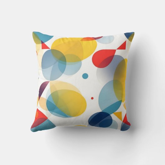 装飾カラフル枕。 クッション (裏面)