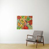 装飾カラフル水彩自然緑 タペストリー (インサイチュ(横))