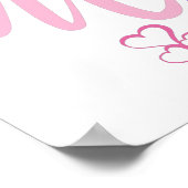 装飾カラフルIユー恋しく思デザイン ポスター (角)