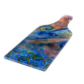 装飾ガラスのデザイナーのカッティングボード – キッチン カッティングボード (角)