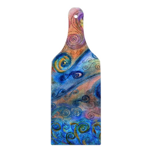 装飾ガラスのデザイナーのカッティングボード – キッチン カッティングボード (正面)