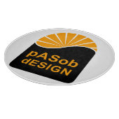 装飾ガラス製切削ボード12" カッティングボード (角)