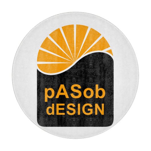 装飾ガラス製切削ボード12" カッティングボード (正面)