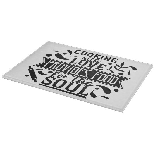 装飾ガラス製切削ボード15"x11" カッティングボード (角)