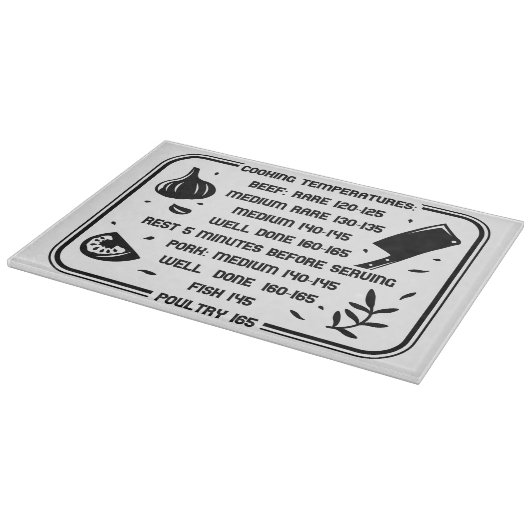 装飾ガラス製切削ボード15"x11" カッティングボード (角)