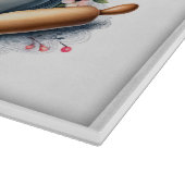 装飾ガラス製切削ボード15"x11" カッティングボード (角)
