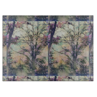 装飾ガラス製切削ボード15"x11" カッティングボード