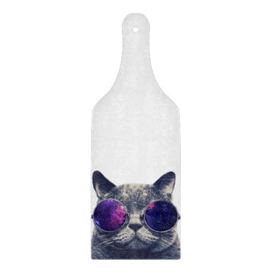 装飾ガラス製裁断ボードパドル カッティングボード (正面)