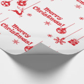 装飾クリスマスオーナメントトナディースノーフレーク ラッピングペーパー (角)