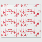 装飾クリスマスオーナメントトナディースノーフレーク ラッピングペーパー (フラット)