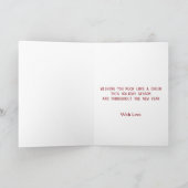 装飾クリスマスオーナメントホリデイフェスティバル シーズンカード (内部)