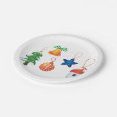 装飾クリスマスオーナメント ペーパープレート (アングル)