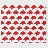 装飾クリスマスサンタ ラッピングペーパー (フラット)