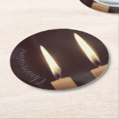 装飾クリスマスタイム紙コースター ラウンドペーパーコースター (アングル)