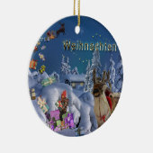 装飾クリスマスツリーオーナメントサンタクロース セラミックオーナメント (右)