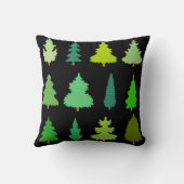 装飾クリスマスツリーブラック クッション (裏面)