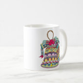 装飾クリスマスベル要素 コーヒーマグカップ (正面右)