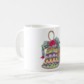 装飾クリスマスベル要素 コーヒーマグカップ (正面左)