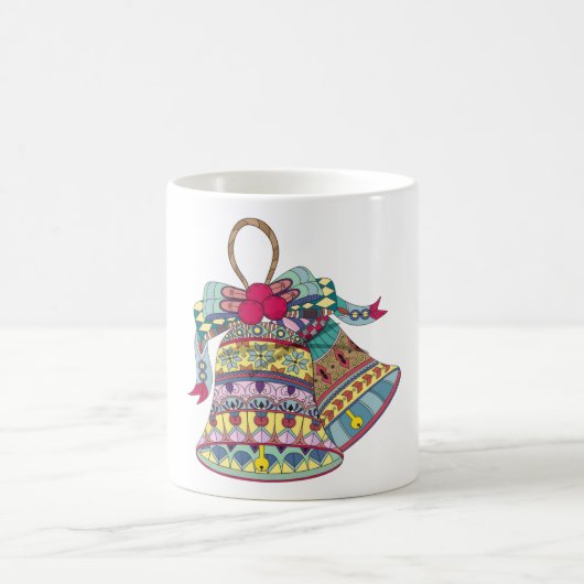 装飾クリスマスベル要素 コーヒーマグカップ (中央)