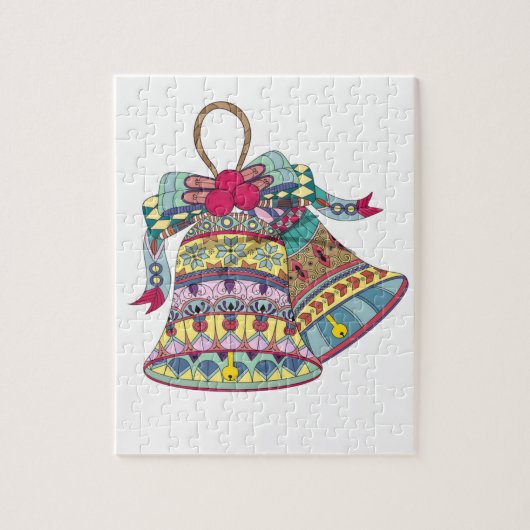 装飾クリスマスベル要素 ジグソーパズル (縦)