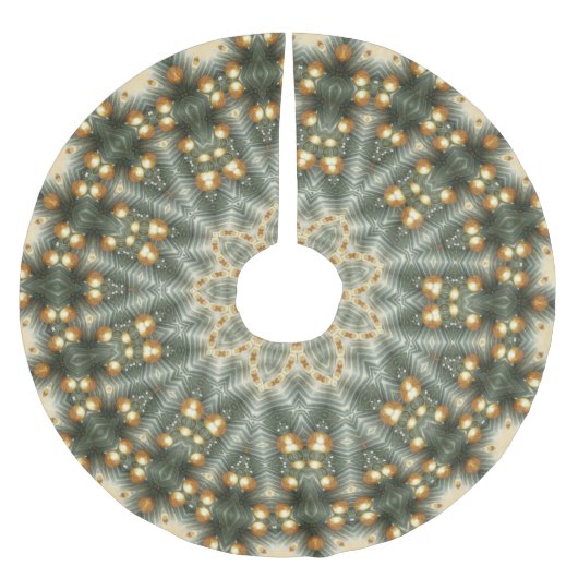 装飾クリスマスホリデーツリースカート ブラッシュドポリエステルツリースカート (正面)