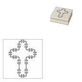 装飾クロスアートスタンプ ラバースタンプ (押印)