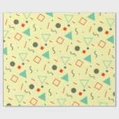 装飾クールお祝い幾何学学学士号 ラッピングペーパー (フラット)