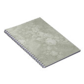 装飾グリーンフローラスパイラルノート ノートブック (右側)