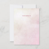 装飾ケーキピンクボウサンキューカード サンキューカード (裏面)