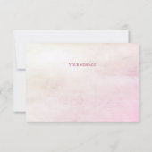 装飾ケーキピンクボウサンキューカード サンキューカード (裏面)