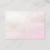 装飾ケーキピンクボウ赤ちゃんシャワー囲い エンクロージャーカード (裏面)