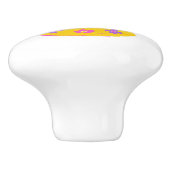 装飾コーラル文字Cモノグラムのハンドル セラミックノブ (側面)