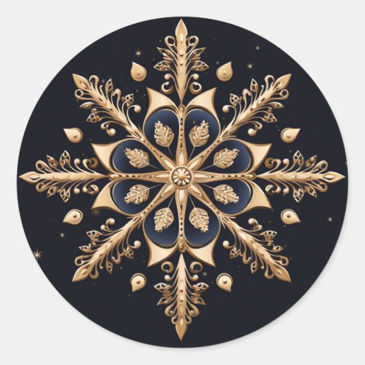 装飾ゴールデンステッカー ラウンドシール (正面)