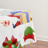 装飾サンタとクリスマスエレメント テーブルクロス (インサイチュ)