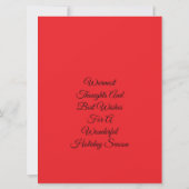 装飾シーズングリーティングフラットグリーティングカード カード (裏面)