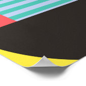 装飾ジオメトリ：ヴィンテージパターン要素 ポスター (角)