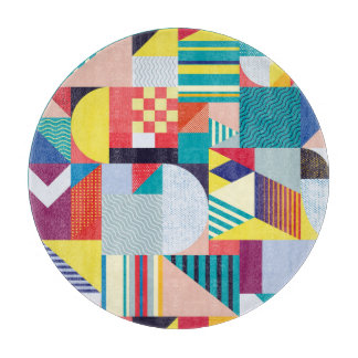 装飾ジオメトリ：ヴィンテージ抽象芸術パターン。 カッティングボード