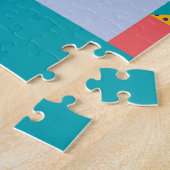 装飾ジオメトリ:ヴィンテージ抽象芸術パターン。 ジグソーパズル (側面)