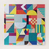 装飾ジオメトリ:ヴィンテージ抽象芸術パターン。 ジグソーパズル (横)